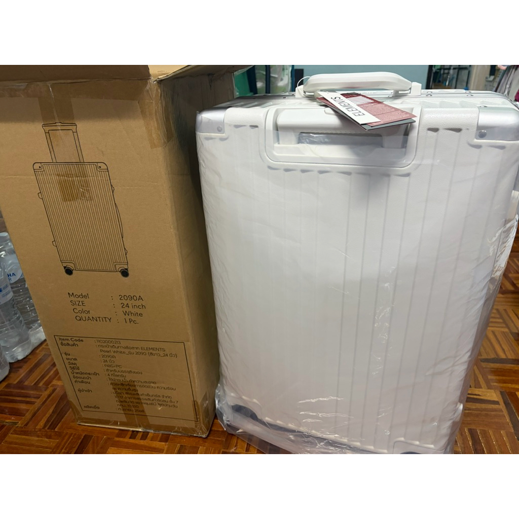 กระเป๋าเดินทาง ELEMENTS รุ่น Pearl White ขนาด 24” ของแท้ พร้อมป้าย Tag