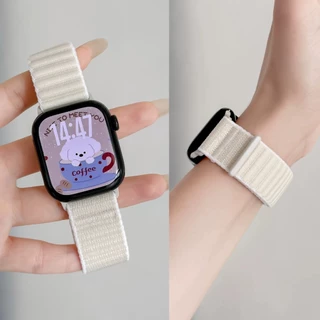 พร้อมส่ง สายผ้า Nylon ขนนุ่น ใช้ได้กับ Smart Watch 11 10 9 8 7 6 5 4 3 2 1 Se Ultra CD5GPro AI11 H26mini CO10mini WS11