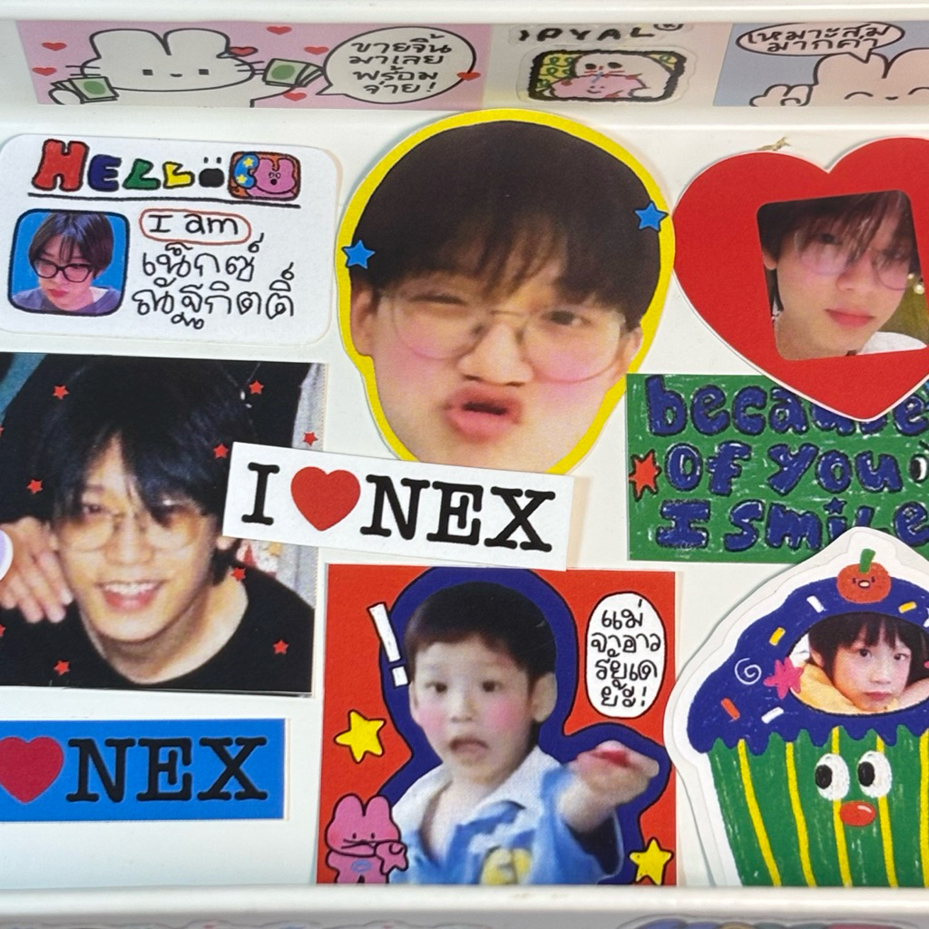 sticker bus 13 ชิ้น (Thai,Nex)