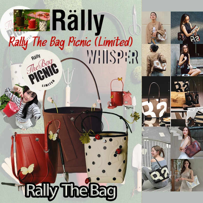 Rally The Bag Picnic Limited กระเป๋าหนังทรง Bucket Bag💥🔥 ลายจุด กระเป๋าถือ ✨
