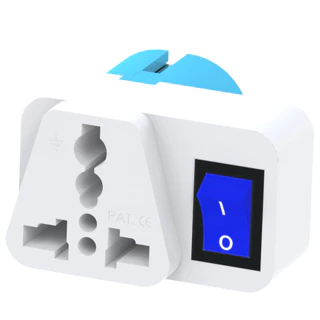 หัวปลั๊กแปลงขาปลั๊กไฟ 2 ขากลมอเนกประสงค์ มีสวิตช์ เปิด-ปิด รุ่น CCS8501S 10A 250V แบรนด์ CCS