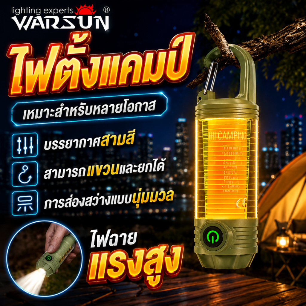 Nexbeam  LY19 ไฟฉาย LED แบบชาร์จไฟได้  6 โหมด พกพาสะดวก พร้อมพวงกุญแจ กันน้ำ สำหรับตั้งแคมป์และตกปลา"