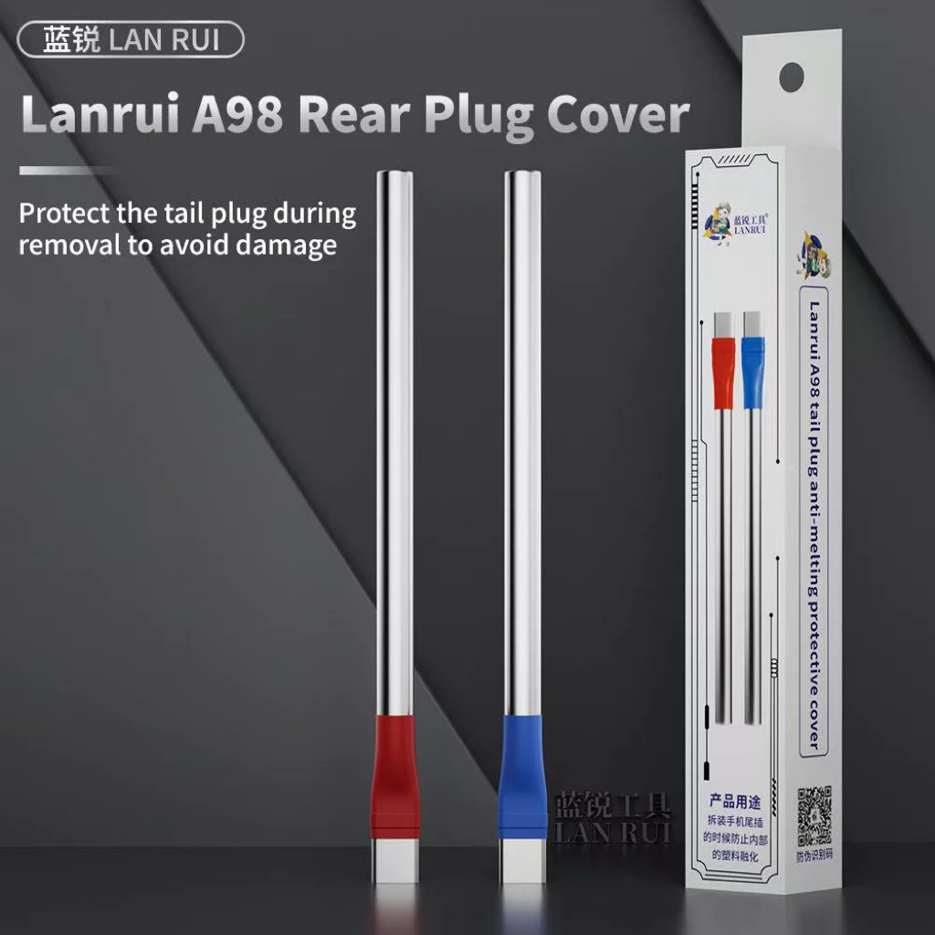 LANRUI A98 Type-C หนึ่งถุงห้าอัน ฝาครอบป้องกันการหลอมของขั้วต่อด้านหลังสำหรับโทรศัพท์มือถือแบบ
