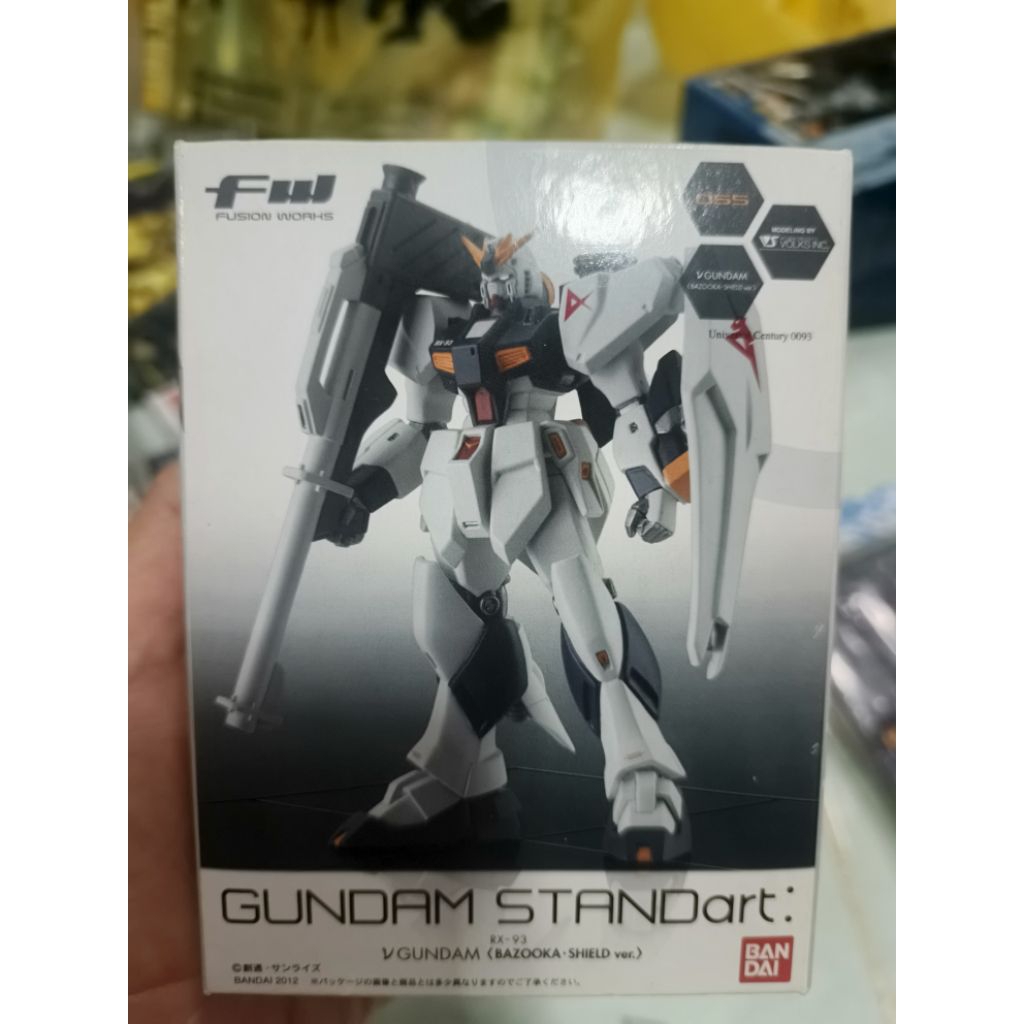 🇹🇭มือ1พร้อมส่ง งานสำเร็จ10 ซม. Bandai FW Gundam STANDart: nu gundam bazooka