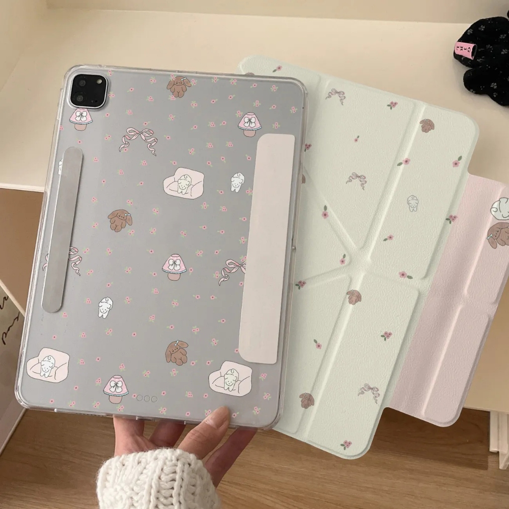 พร้อมส่ง เคสiPad พับรูปตัว Y น่ารัก Air8 11 Air5 Gen12 Air7 13 Air3 flowers เคสไอแพด Mini7 8.3 Gen6