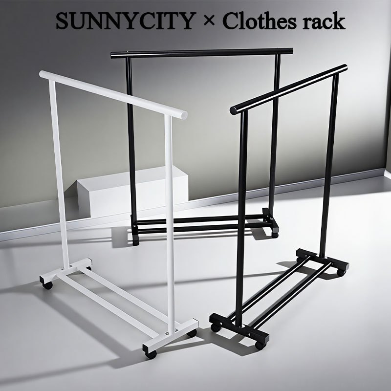 ราวตากผ้า ราวแขวนเสื้อผ้า ราวแขวนผ้า ตากผ้าคอนโด โครงเหล็ก มินิมอล เเขวนได้ Clothes rack