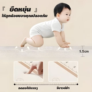 On'Goin เสื่อรองคลานเด็ก วัสดุIXPE ขนาด6ฟุต หนา2.0ซม พับได้ กันน้ำกันลื่น ลายสองด้าน ปลอดสารเคมี แถมฟรีกระเป๋าเก็บเสื่อ