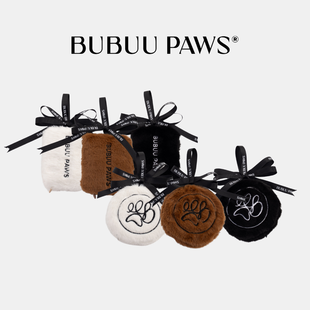 BUBUU PAWS Poop Bag Charm - ชาร์มสำหรับใส่ถุงเก็บมูลสัตว์เลี้ยง ผ้าขนเฟอร์เกรดพรีเมียม