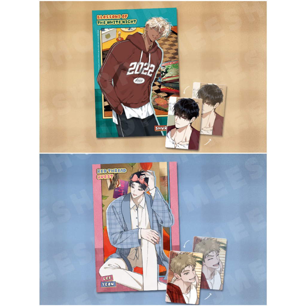 พร้อมส่ง | Jmeeshop BOM sweet HOME LENTICULAR CARD & POSTCARD SET บุปผาใต้คืนตะวันฉาย ด้ายแดง Blossoms Red Thread