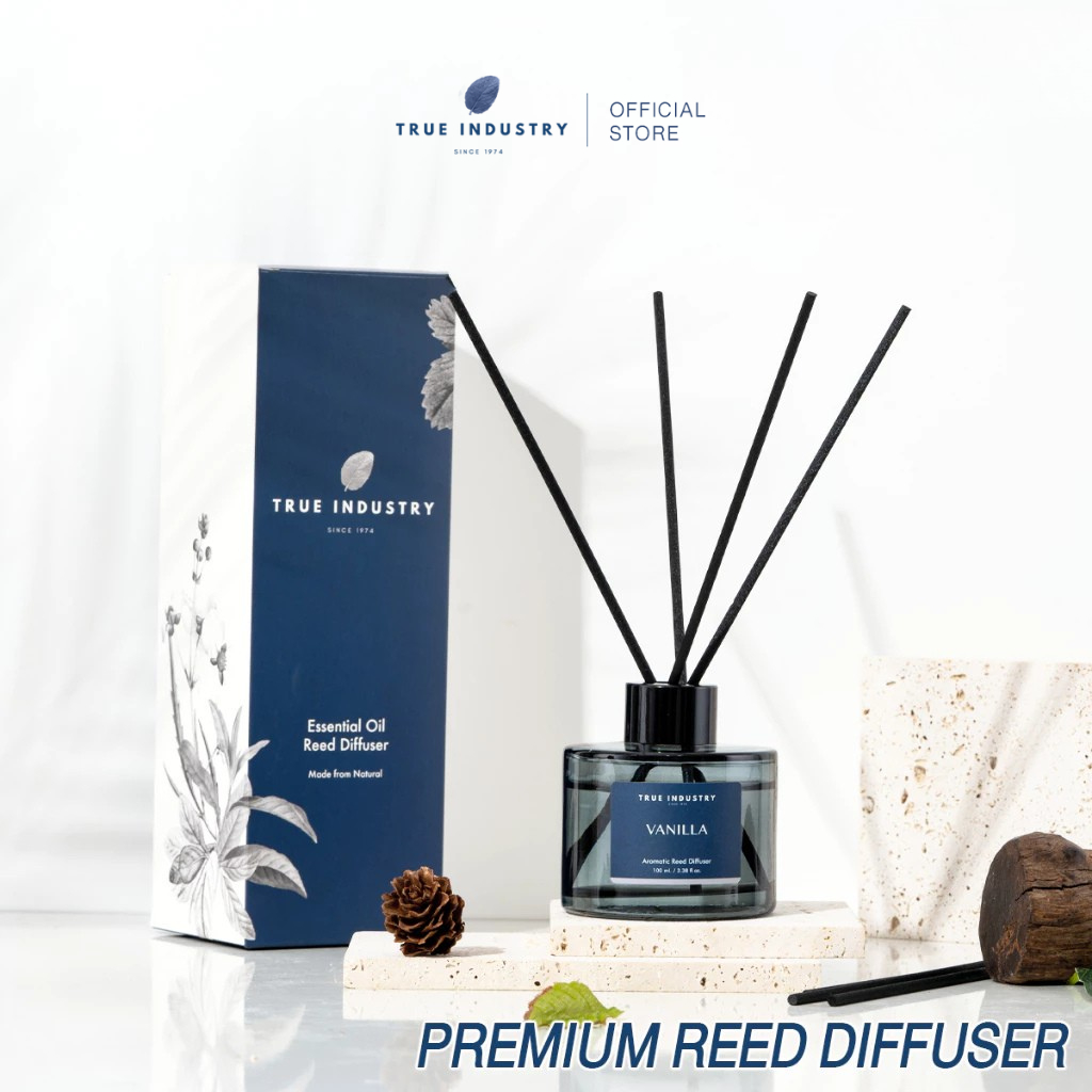 True Industry | ก้านไม้หอมปรับอากาศ Special Blend Collection เกรดบำบัดจากธรรมชาติ แถมฟรี ก้านไม้ไฟเบอร์ 6 ก้าน