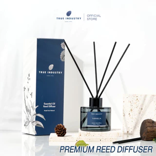 True Industry | ก้านไม้หอมปรับอากาศ รุ่น Premium เกรดบำบัดจากธรรมชาติ 100% ฟรี❗ก้านไม้ไฟเบอร์ 6 ก้าน