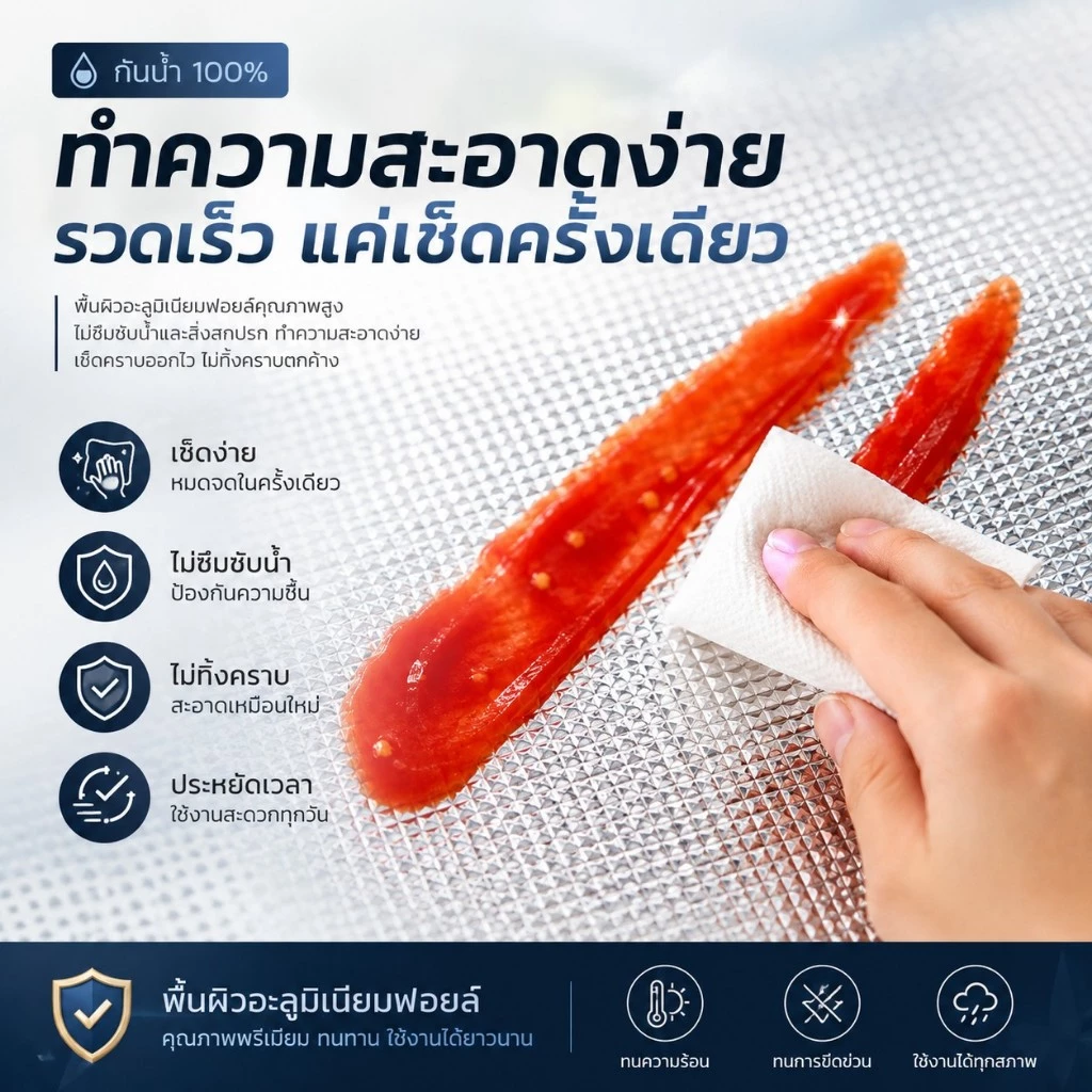 Magic pocket แผ่นรองเต็นท์ เสื่อแคมป์ปิ้ง อลูมิเนียมฟอยล์ 2 ชั้น thumbnail 6