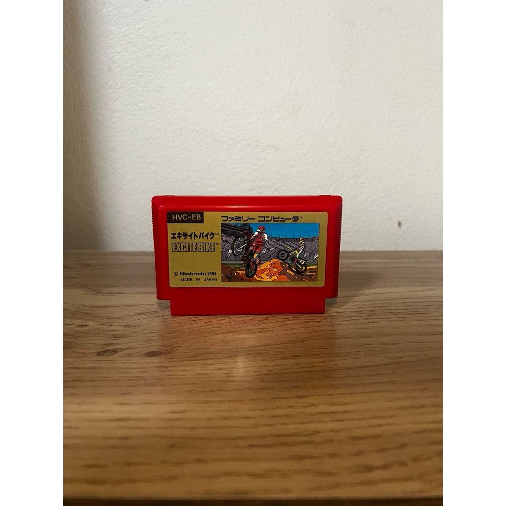 FC-022ตลับเกมส์ Famicom (FC) Excitebike ตลับแท้ญี่ปุ่น เทสแล้ว เล่นได้ปกติ
