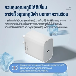 หัวชาร์จ+สายชาร์จ Typec pd45w 20w fastcharging ชุดชาร์จ pd 20w usb c สำหรับ phone / Android （i5 - i17）รับประกัน 1 ปี