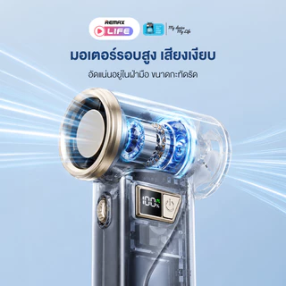Remax Fan High-speed Handheld รุ่น RS-SF29 พัดลมมือถือ 2 in 1 เทอร์โบ ลมแรง มีประกันศูนย์ไทย