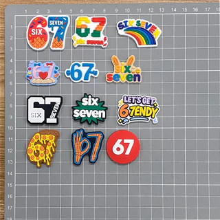 12 ชิ้น/เซ็ตรองเท้า Charm MEIDJ ตัวติดรองเท้า Pvc ตัวการ์ตูน สำหรับตกแต่ง MEIDJ Diy รองเท้าหัวโต ติดง่าย น่ารัก