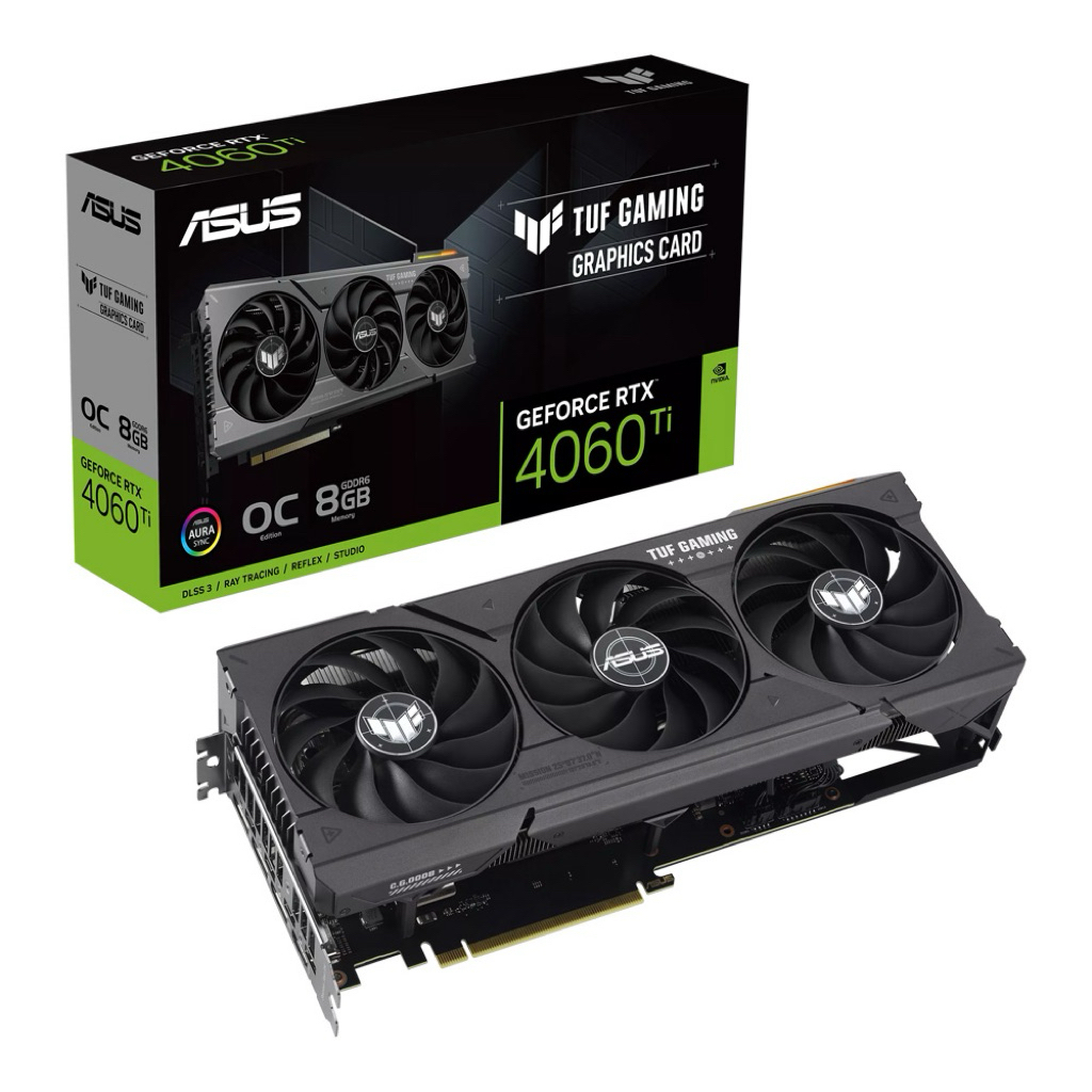 VGA ASUS TUF GAMING RTX4060Ti OC EDITION 8GB (การ์ดจอมือสอง)