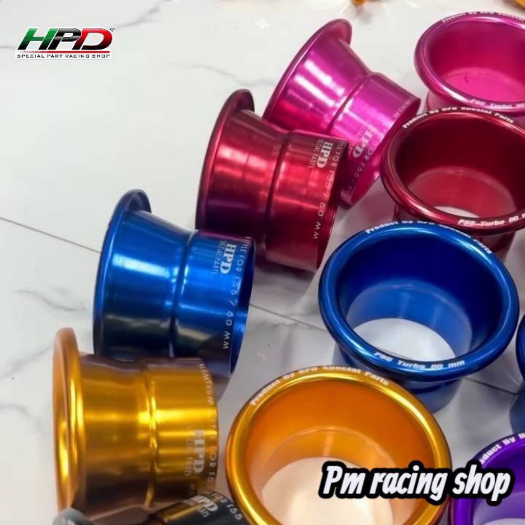 ปากแตรใส่เทอรโบF55 HPD ขนาด80มิล หรือ3.2นิ้ว (ถ้าเทอร์โบFLEX ต้องกลึงฝาหน้าออก)🚀
