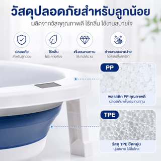AMWT⚡️อ่างอาบน้ำเด็ก อ่างอาบน้ำ พับได้ ก็บง่าย กันลื่น อ่างอาบน้ำเด็กพับได้ 0 ถึง 6 ปี อาบน้ำเด็ก