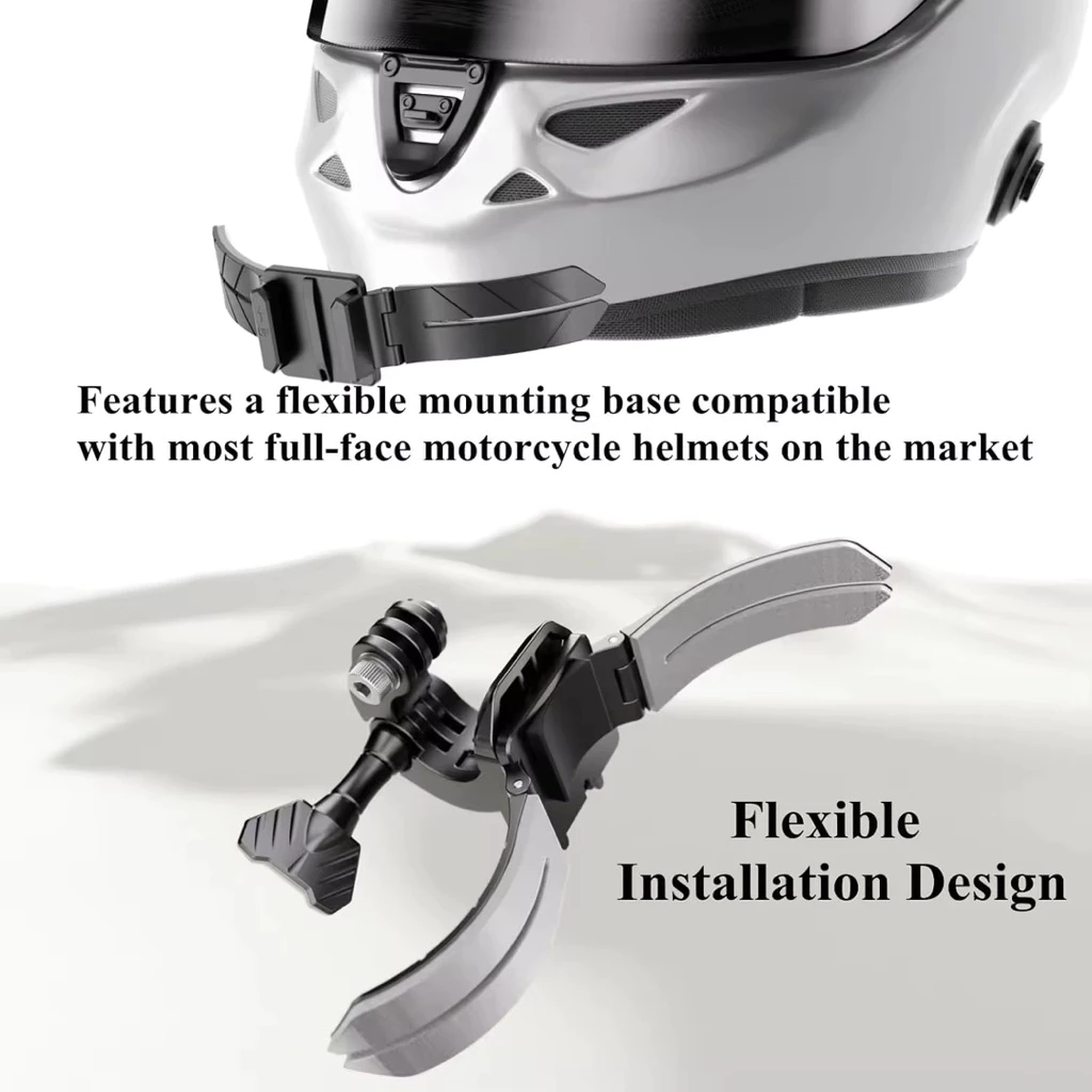 Kewig KWG-X3-GP ที่ยึดกล้องติดคางหมวกกันน็อค แผ่นฐานดัดโค้งได้ ถอดไว Quick Release สำหรับ GoPro / Insta360 / DJI thumbnail 7
