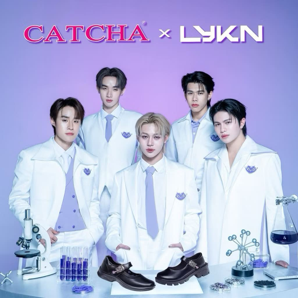 CATCHA รองเท้ารักเรียนหนังดำ CATCHA X LYKN ไซส์ 30-42