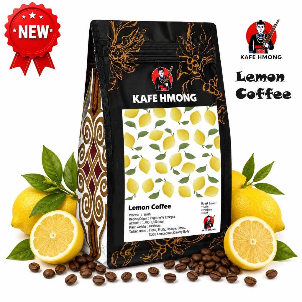 เมล็ดกาแฟคั่้ว Lemon Coffee โทนเปรี้ยวผลไม้ หวานฉ่ำคอ ทานง่าย