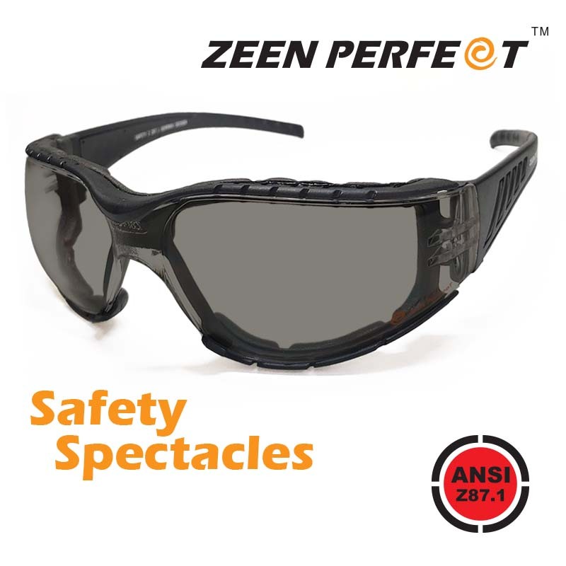 แว่นเซฟตี้สปอร์ต motorcycle กันลม UV400 พร้อมโฟมกันหน้า ZEEN PERFECT มาตราฐาน ANSI Z87.1