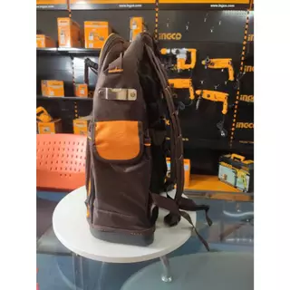 (รุ่นท็อป )INGCO กระเป๋าเป้เครื่องมือช่าง 20 นิ้ว (Tools Backpack) รุ่น HBP03028 ฐานพลาสติกแข็ง รับน้ำหนักได้ถึง 15 กก.