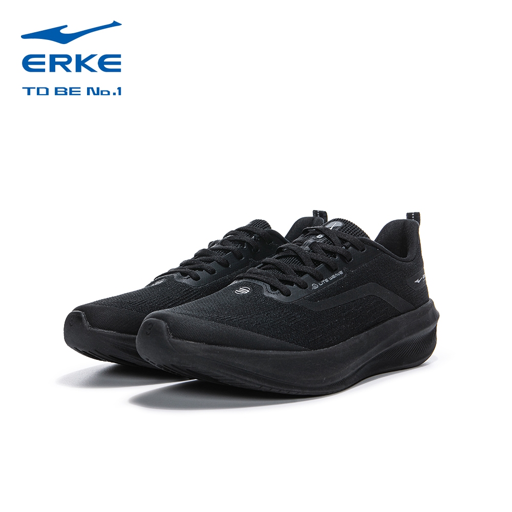 ERKE Male Running Shoes , Black , 11125203010-008