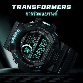 ZGO x Transformers นาฬิกาสีดำ เด็กผู้ชาย กันน้ำ 50M สมาร์ทอิเล็กทรอนิกส์ ของขวัญเด็กเจ๋ง รุ่น 7531