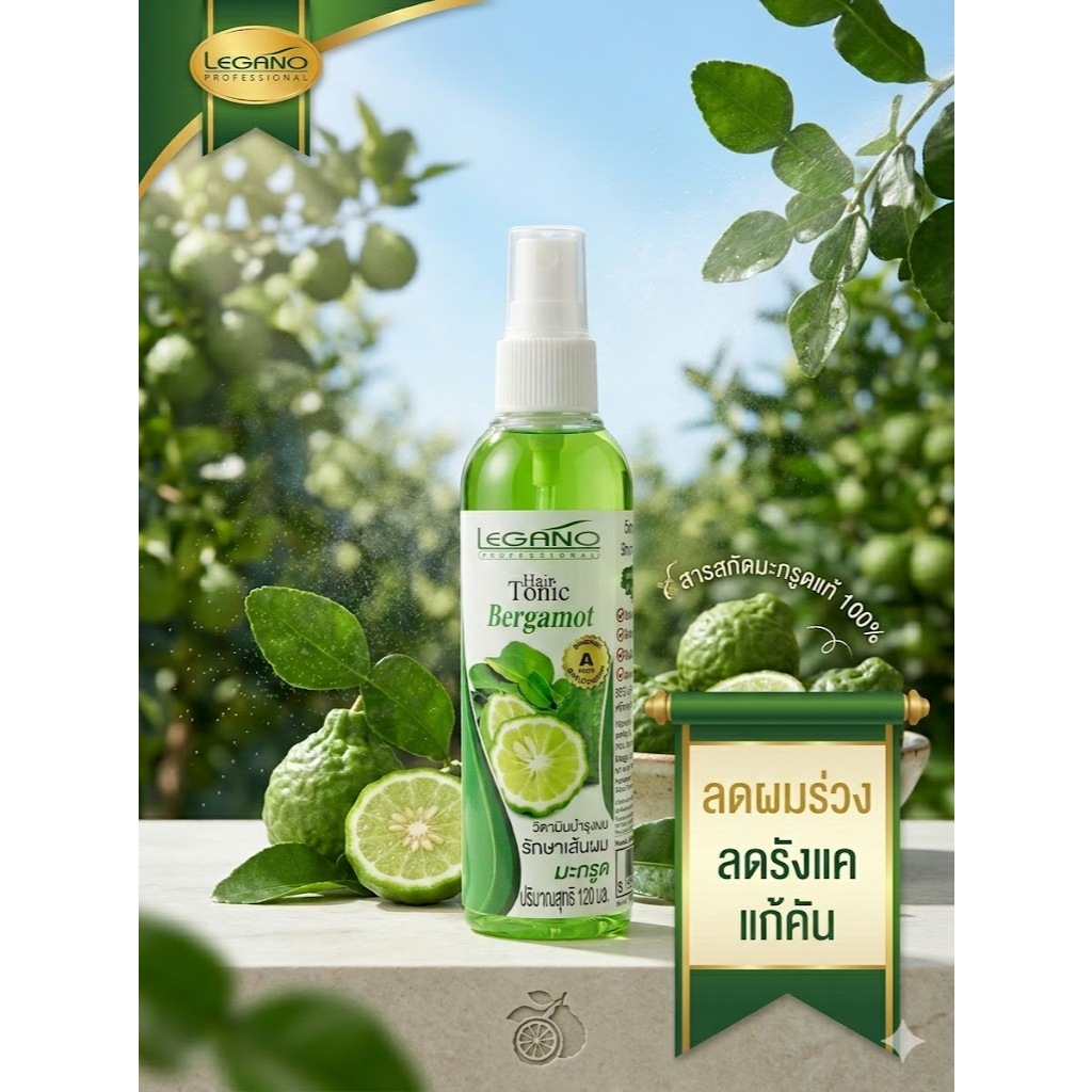 🔥🌿 Legano Hair Tonic Bergamot - จบทุกปัญหาเส้นผมและหนังศีรษะ! 🌿ลดผมร่วง รังแค แก้คัน