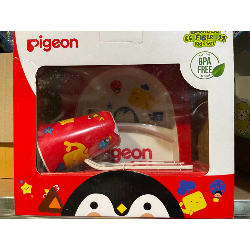 เชทของพรีเมี่ยม จาน ช้อนส้อม ถ้วย pigeon