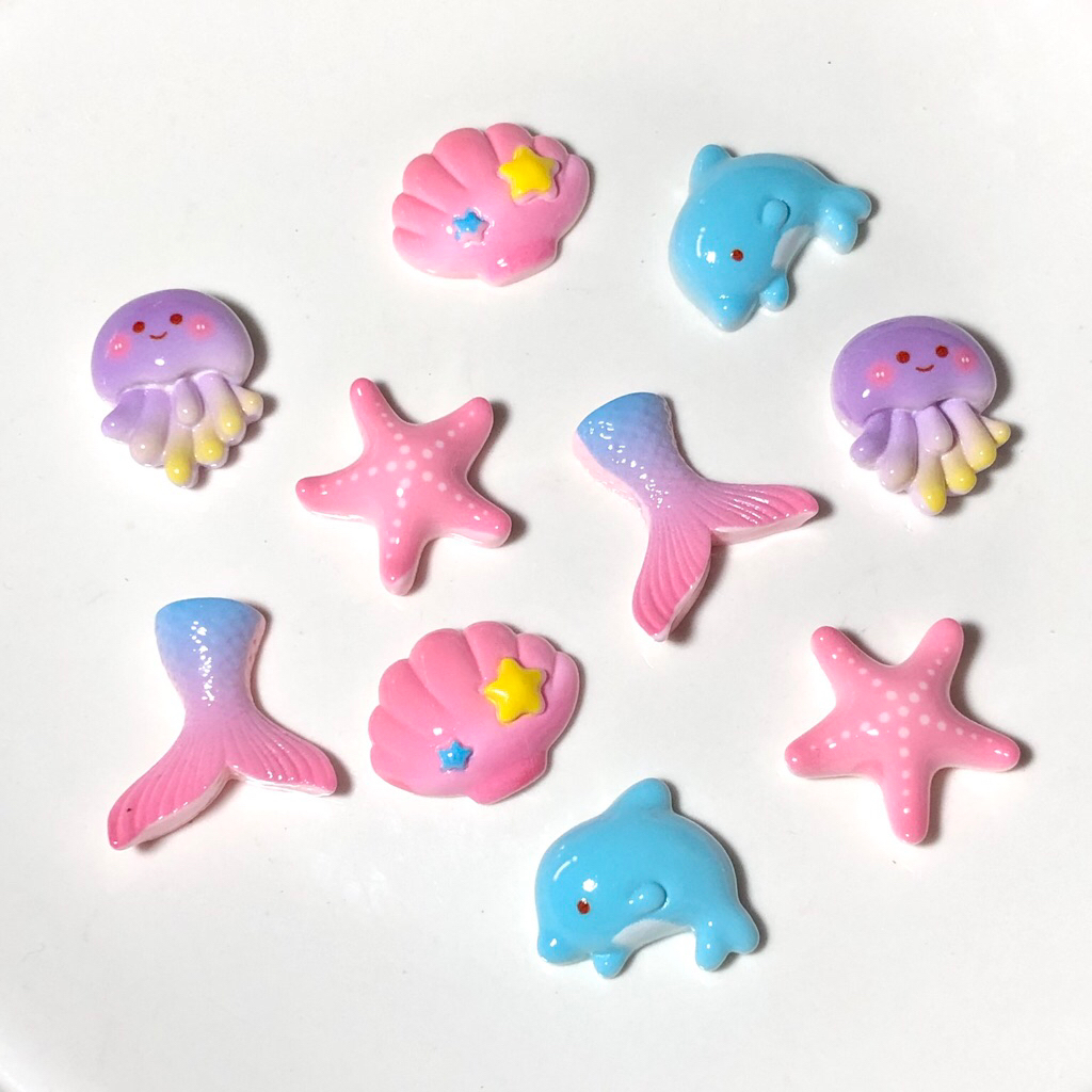 🐬เรซิ่นทะเลทึบ🪼 ซองละ5ชิ้น พร้อมส่งจากไทย