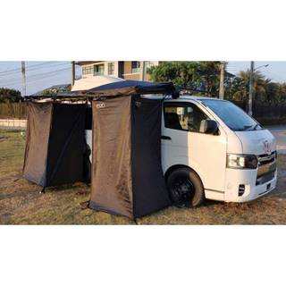 Fon​ ห้องน้ำข้างรถ awning ห้องน้ำ แบบมีหลังคา