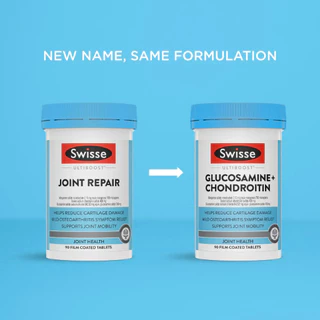 Swisse Glucosamine + Chondroitin วิตามินบรรเทาข้อเข่าเสื่อม 90เม็ด EXP10/2028