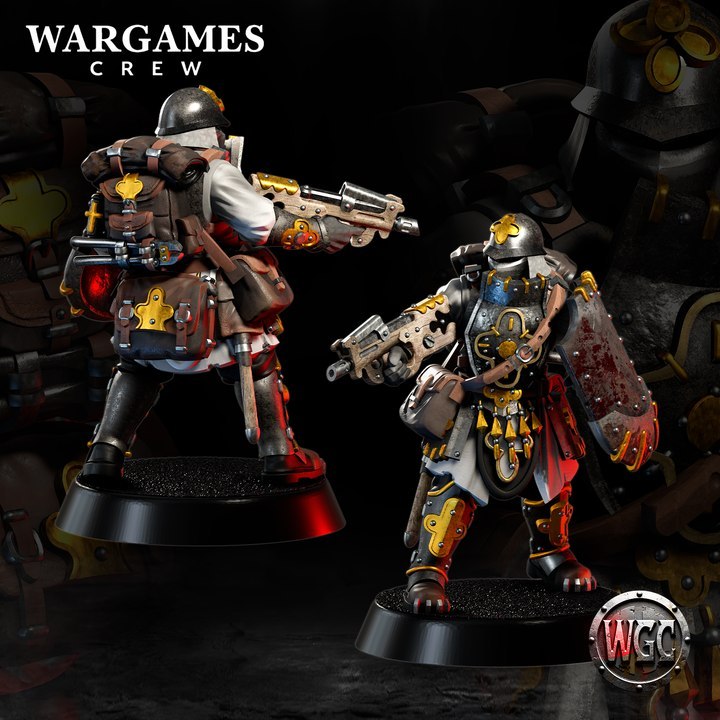 Abyssinian Field Engineers งาน Resin Miniature Model สำหรับ Tabletop Board Game ตั้งโชว์