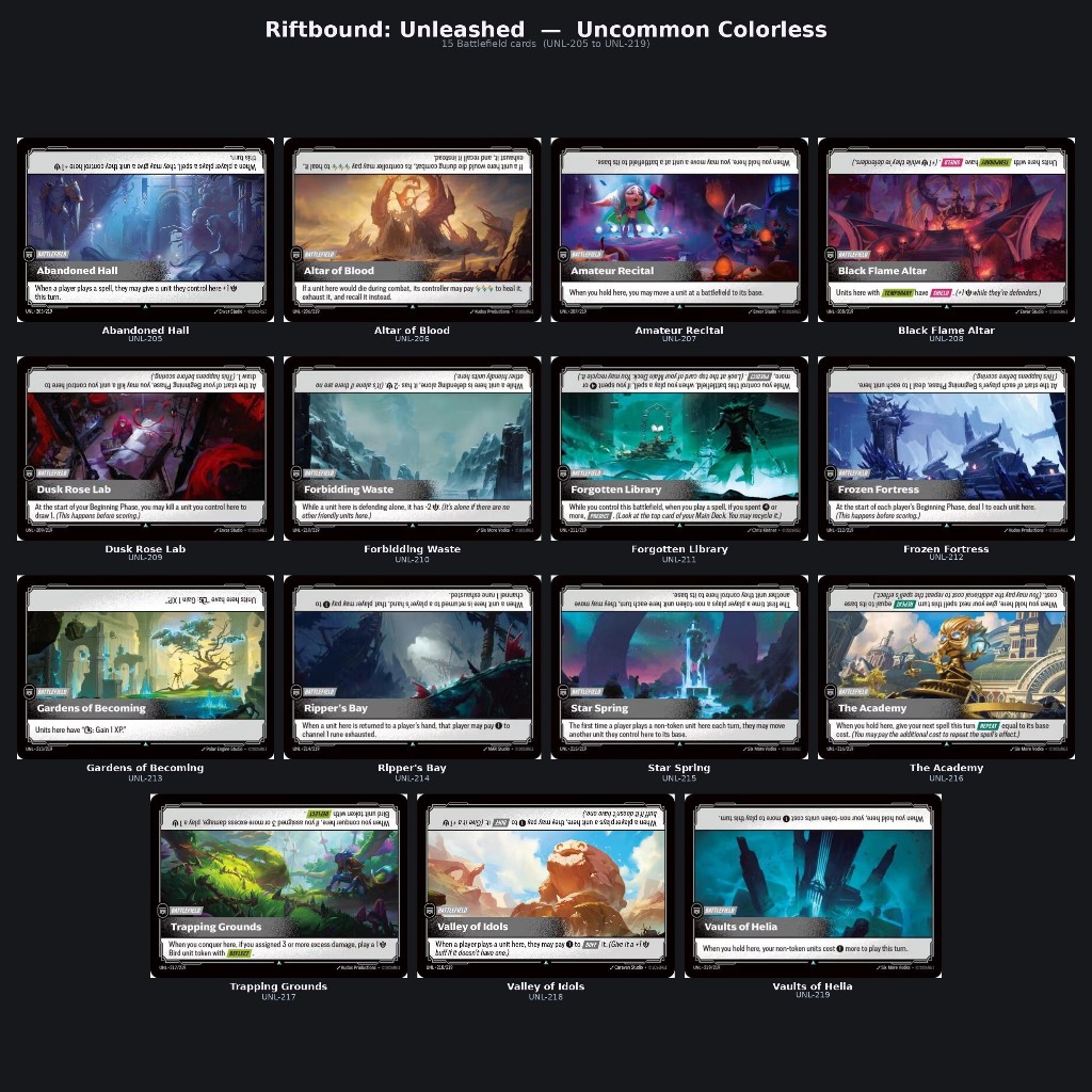 Riftbound : Unleashed Uncommon single card (Battlefield)