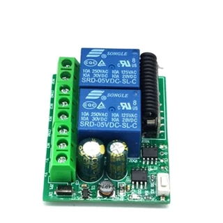 รีโมท 2CH 433 MHz RF ใช้ไฟ DC 9V 12V 24V ขนาดเล็ก ซ่อนง่าย remote สำหรับ DIY