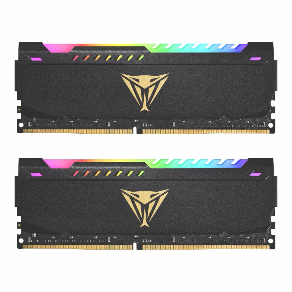 32GB (16GBx2) DDR4 3200MHz RAM (หน่วยความจำ) PATRIOT VIPER STEEL RGB DDR4