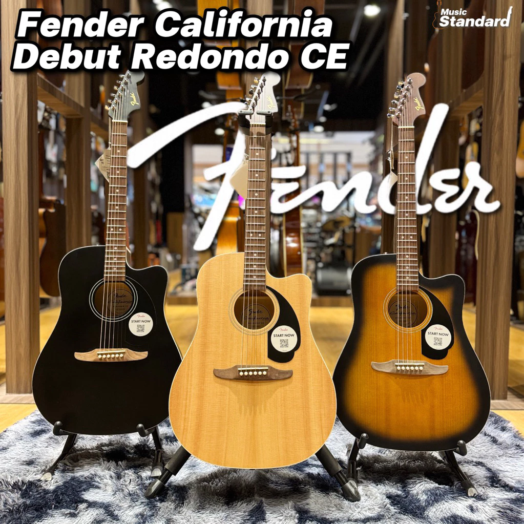 Fender California Debut Redondo CE กีตาร์โปร่งไฟฟ้า [ของแท้100%] ฟรีของแถมหลายรายการ