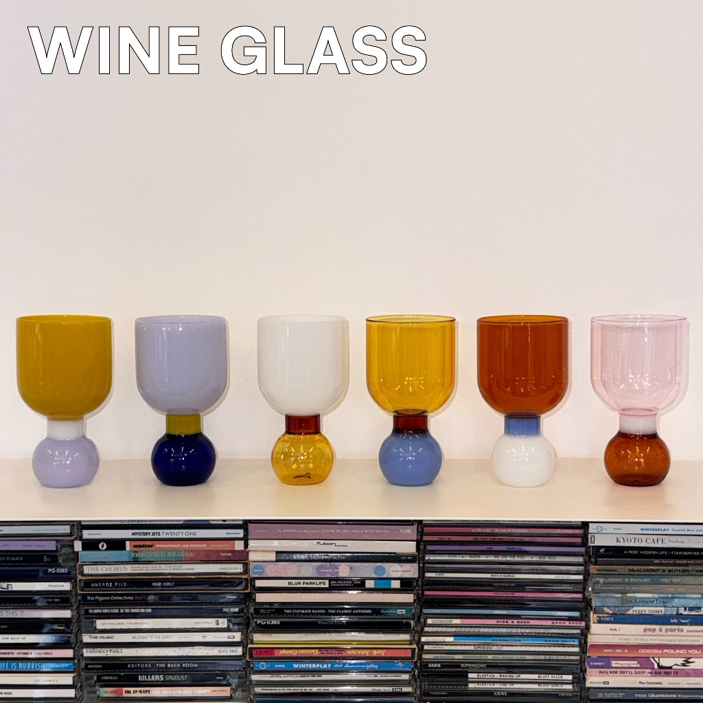 Sardine (Set แก้วไวน์ ) Set Sardine Wineglass แก้วไวน์ แชมเปญ 3 สี