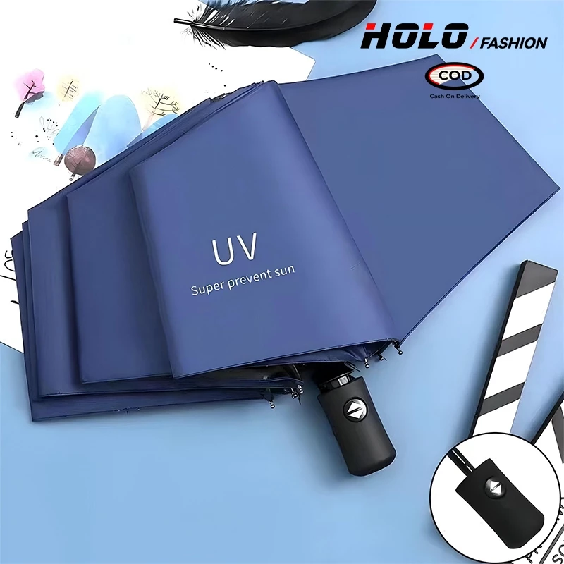 ร่มพับอัตโนมัติ UV เสริมโครง 8 กระดูก thumbnail 6