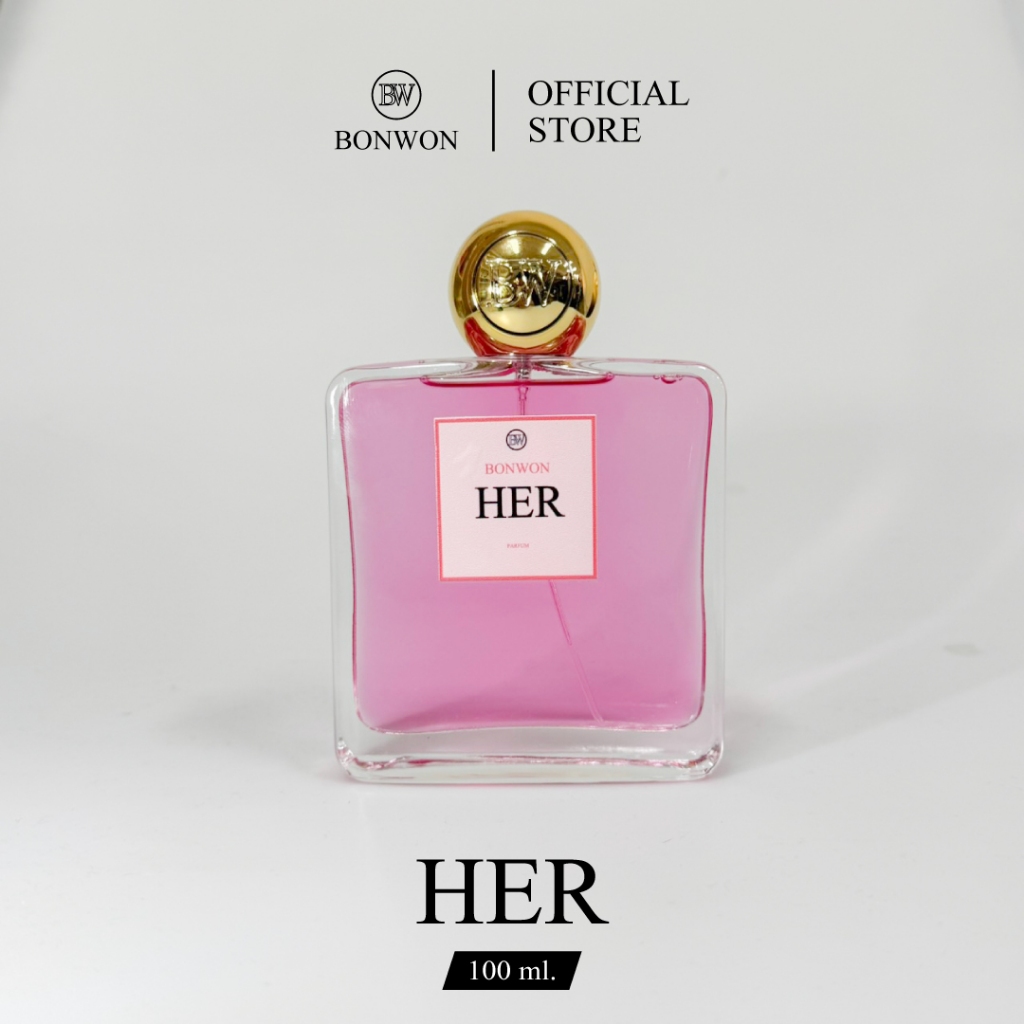 น้ำหอม BONWON กลิ่น Her - น้ำหอมกลิ่นหวานซ่อนเปรี้ยวของผู้หญิง ขนาด 100 ml.