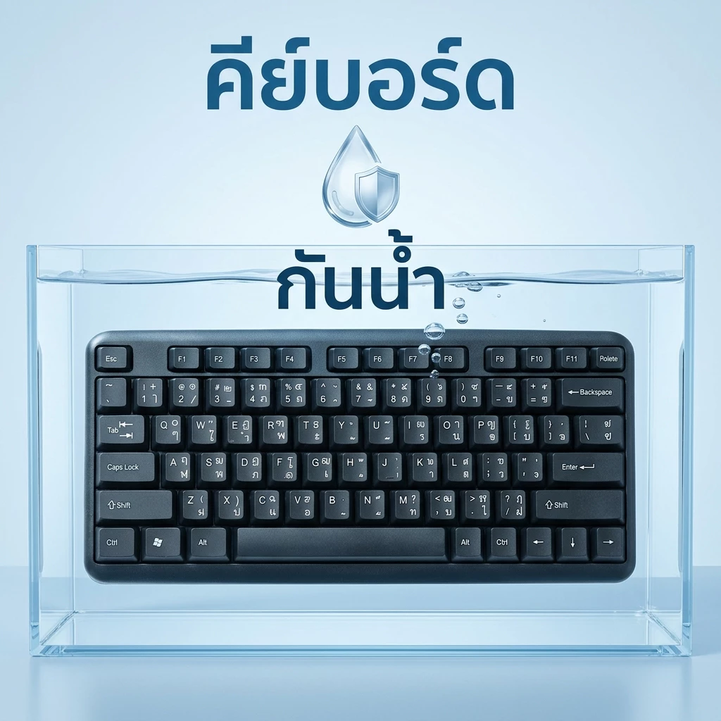 ชุดคีย์บอร์ดและเมาส์มีสาย ภาษาไทย thumbnail 7
