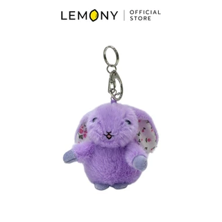 LEMONY พวงกุญแจตุ๊กตากระต่ายขนฟู (สวมกับชุดตุ๊กตาได้)