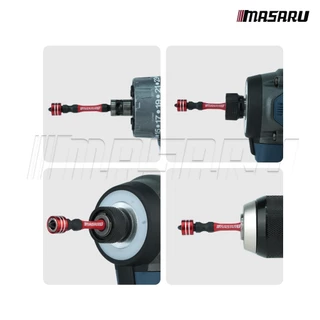 MASARU ชุดดอกไขควงหัวแฉก 2 ดอก รุ่น SADS-110 ขนาด 65 MM เหล็ก S2 ชนิด PH2