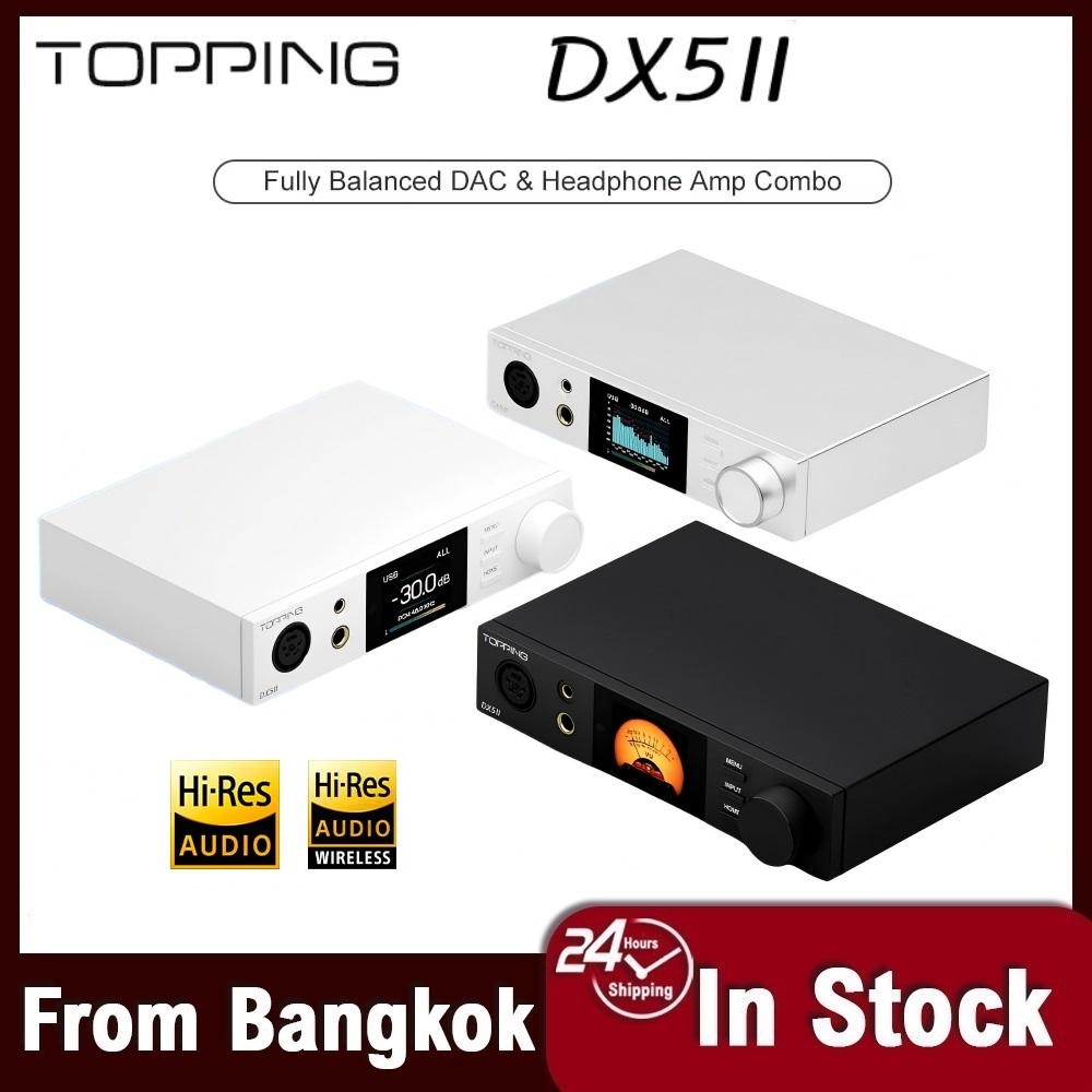 TOPPING DX5 II ES9039Q2M X2 10-band high-percision PEQ รองรับ Bluetooth 5.1 และ LDAC