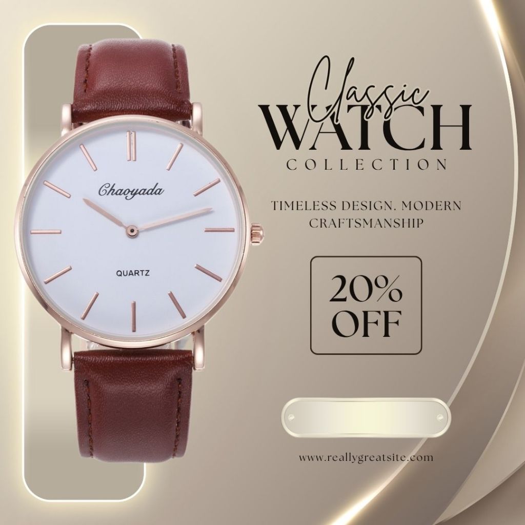 นาฬิกา ผู้ชาย แฟชั่น watch 100% แท้ นาฬิกาข้อมือกันน้ำได้ ควอตซ์ หนัง แนวโน้ม