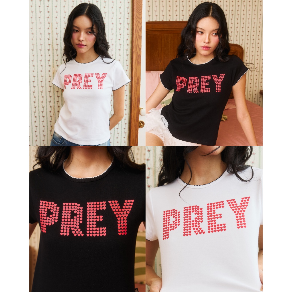 Prey เสื้อยืดคอกลม amour babytee