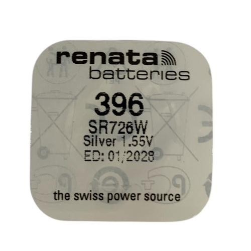 ถ่านกระดุม Renata 396 / SR726W ของแท้ 1.55V  แบ่งจำหน่าย 1เม็ด,5เม็ด